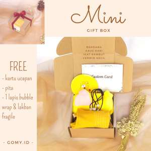 MINI gomy.id gift box hampers kado hadiah ulang tahun pacar teman sahabat cewek wanita perempuan