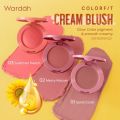WARDAH COLORFIT CREAM BLUSH - INTENSE AND PIGMENTED - BLUSH ON. 