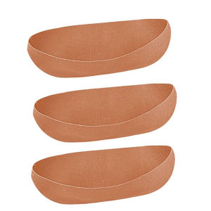 3 Piece Birdproof Gardening Basket Liners Reinforced Felt Trough Insulation Mats for Orchids Root Vegetables Flower
