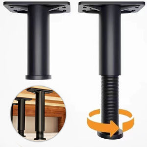 Adjustable Height Bed Beam Support Foot T-Shaped Retractable Bearing Bracket For Bed Furniture//Reinforced Plastic Furniture Leg Sofa Leg Bed Bottom Load Bear