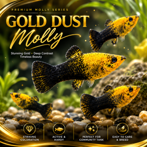 ✨ Gold Dust Molly – Premium Fancy Molly Fish ✨