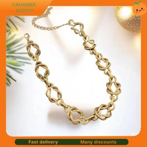 ❣️❣️❣️ Vintage Gold-Plated Exaggerated Necklace Retro Light Luxury Clasp Chain Collar Fashion Jewelry Accessories Gift