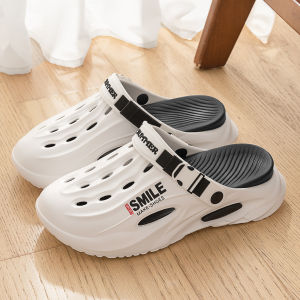 [Free Shipping] Lidani Thick-Soled Clogs For Men Summer Outdoor Driving Non-Slip Closed-Toe Slippers Sports Beach Sandals