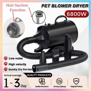 【SG LOCAL READY STOCK】DOVVA Power Hair Blow Dryer 6800w Pet Dog Cat Grooming Blower Warm Wind Fast High Velocity Blow-dryer【One-year warranty】