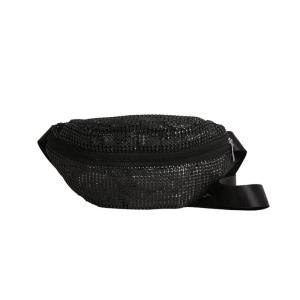 Rhinestones Decorated Waist Pack For Women Stylish Adjustable Waist Bag With Phone Pocket Casual Travel Essential