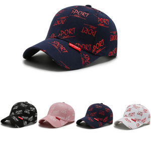 2026 New Design Navy Red Letter Graffiti Trendy Hip Hop Baseball Cap For Men Original High Quality Hat For Women Streetwear Trucker Hat