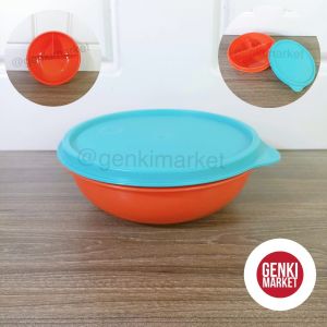 Rantang Makan Lunch Box Kotak Makan Bulat 3 Sekat GB Genki Market