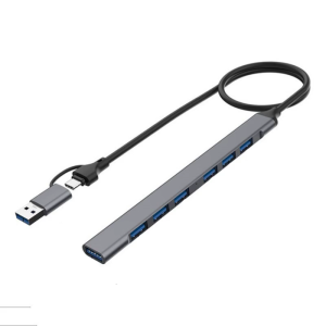 Aluminium USB C 4/7 in 1 USB C/USB Adapter Docking Station with USB2.0+USB3.0 Adapter Laptops Dock for Laptop