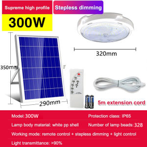 Solar Ceiling Light Indoor 60W 100W 200W 300W 500W High Power Super Bright With Remote Control 5 year warrantyHigh brightness LED ceiling light