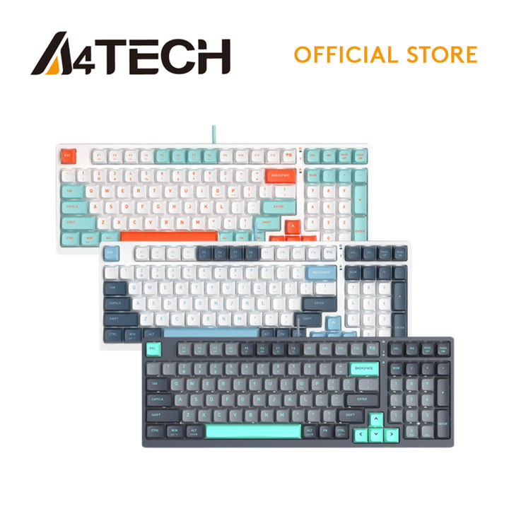 A4Tech FS300 Hot-Swappable FS Switches USB Wired Mechanical Keyboard ...