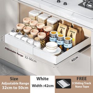 Elegant Expandable Pull-Out Drawer Organizer for Kitchen Storage