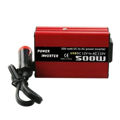 【Swift Spark】 500w Dc To Ac Power Converter Dc 12v To 110v 220v Ac Car Inverter Automatic Transformer With Dual Usb Car Adapter