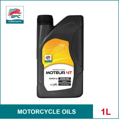 MOTEUR 4T SUPER SJ SAE 20W50 (1L) - MINERAL OIL - SPC LUBRICANTS - MOTORCYCLE ENGINE OIL - 4 STROKE