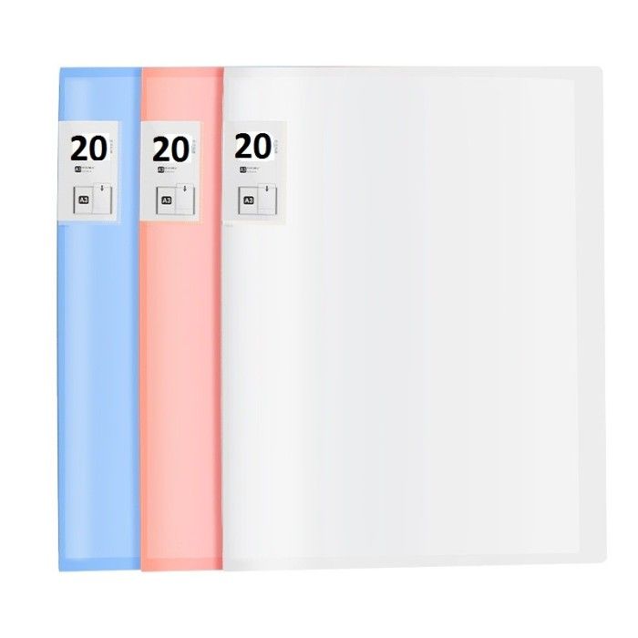 Map Plastik / Display Book / Clear Holder A3 20 Pocket / 20 Lembar ...