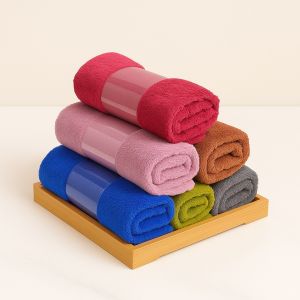 ผ้าเช็ดผม ผ้าเช็ดหน้า ผ้าขนเป็ด ผ้าเช็ดตัวขนเป็ด ผ้านาโน ขนาด 35×75cm (ของชําร่วยงานแต่ง ของชำร่วย ของขวัญ ของรับไหว้ ของแจกลูกค้า )