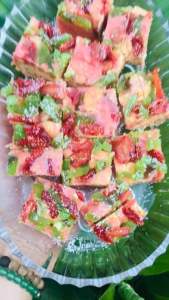 BÁNH BÔNG TUYẾT VỊ DÂU HEALTHY TUYỆT NGON HẠT ÓC CHÓ HẠT ĐIỀU DÂU TÂY KIWI BÁNH ĂN VẶT LÀNH MẠNH (250GR) Shop ngucocutthuy203 ngucocutthuy