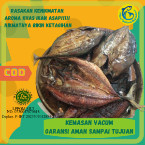Ikan Asap Cakalang fufu Cakalang asap super kemasan vacum berat saat segar 1 kg