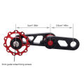 【New Arrival】 Bicycle Single Speed Chain Guide Aluminum Alloy Bike Pulley Jockey Wheel Derailleur Chain Checker for Folding Bicycle. 