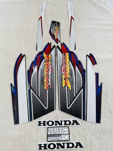 Bộ tem decal dán xe máy Honda super dream 1997 tím zin thái siêu đẹp