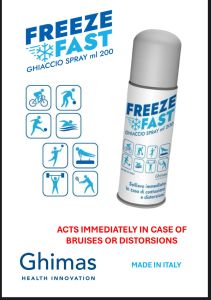 Chai xịt lạnh giảm đau FRIGOFASTFREEZE FAST 200ml nhập khẩu Ý