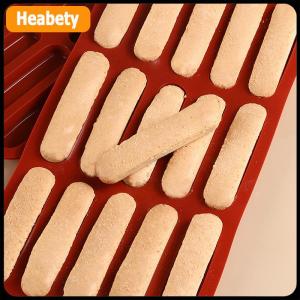 【2-3 ngày giao hàng】 Tiramisu ngón tay Cookie thương mại Silicone không dính DIY Baking công cụ cho hộ gia đình chịu nhiệt độ cao 15 Die