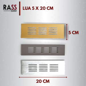 2PCS Sarangan Lubang Hawa Ventilasi Aluminium Angin kotak uk lebar 5