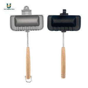 กระทะขนมแซนวิชสองด้านไม่ติดกระทะกระทะที่ง่ายต่อการทำความสะอาดอุปกรณ์ครัวหม้อหุงก๊าซที่ทนต่ออุณหภูมิสูง[Ueb Flagship Store]