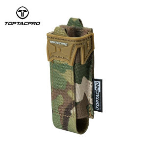 TOPTACPRO Tactical Pouch 9MM Single Mag Holder Cordura LSR MOLLE Strap with PVC Adhesive Seal Tactical Pouch 8536