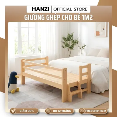 Giường Ghép Gỗ 1m2 Cho Bé Giường Ghép Gấp Gọn Chắc Chắn Tiện Lợi Cho Gia Đình