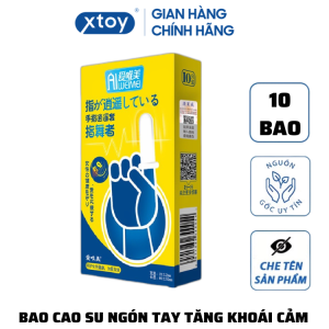 Bao cao su ngón Aiweimei - tha hồ ngoáy - hộp 10 cái