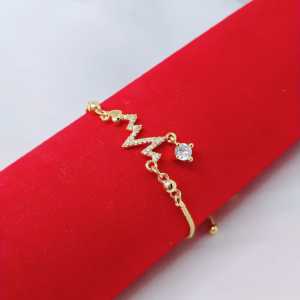 Gelang Serut Wanita Aksesoris Fashion Awet Tahan Lama Anti Karat Cocok Untuk Harian G2-12F