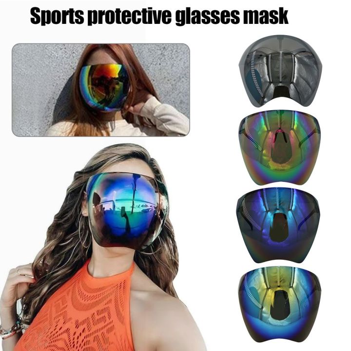 TEWUB Wind-Proof Anti-Splash Safety Transparent Face Shield Motorcycle ...