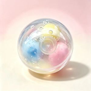PRETTY Rice Balls Crispy Handmade Ball Handmade Crunch Sound Sensory Dumpling Squishy Boys Girls Candy Crispy Fidget Squeeze Bag Kids Adults