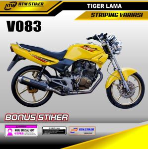 Stiker Striping Variasi Honda Tiger Lama