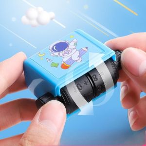 SKISOPGO Adjustable Roller Stamp Kids Addition and Subtraction Teaching Stamp Kids Math Tools with Ink