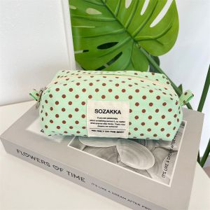 538TD Bowknot Embroidery Lace Pencil Case Love Kawaii Bow Pen Bag Creative Heart Embroidered Stationery Bag Stationery Box