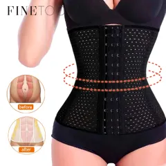 FINETOO M+ Shapewear Corset Wonem Waist Trainer Binders Shapers Belt  Underwear Body Shaper Shapewear Faja Slimming Belt Tummy female Sheath