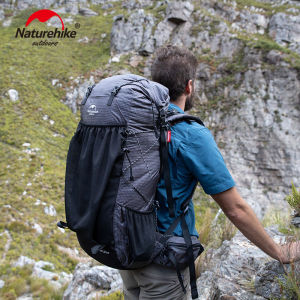 Naturehike 40+5L/60+5L Large Capacity Backpack Camping Hiking Climbing Backpacks Breathable Lightweight Travel Aluminum Frame Mountaineering Backpack With Rain Cover