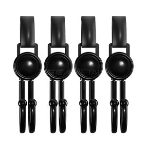 ตะขอตีนตุ๊กแกสำหรับติดรถยนต์อุปกรณ์ตกแต่งภายในรถยนต์แบบที่แขวนเก็บของตะขอคู่แบบหมุนได้