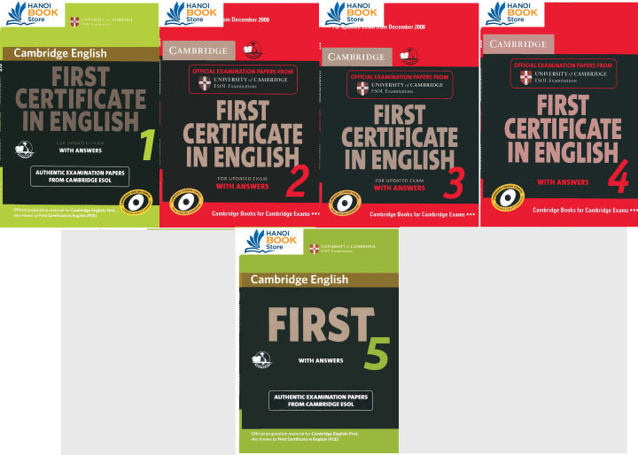 Bộ Sách FCE Cambridge First Certificate In English (Sách đen trắng