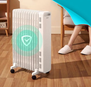 Midea ฮิตเตอร์ร้อน พัดลมร้อน heater Efficient Heating Large Area Coverage Oil Filled Radiator with Clothes Drying Quiet Humidifying Function