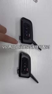 V6 Plus Bluetooth Helmet Intercom Headset for 6 Riders 500m Range Waterproof Full Duplex Communication System