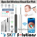 【SKIT SG】Ear Wax Removal Cleaner Intelligent Visible Ear Spoon with Camera 1296P HD Video Otoscope Earwax Cleaning Wireless Endoscope Earpick for Kids Adults, Earwax Removal Cleaner Visual Ear Cleaner with 3.5mm Camera 6 LED Light 1296P FHD Video Otoscope. 