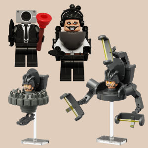 KDL825 Toilet Man Building Blocks & Suspended Humanoid UFO Camera: Kid-Friendly Educational Toys