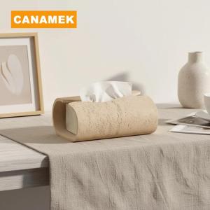 【CANAMEK】 1PC Resin Tissue Box Vintage Cave Stone Napkin Holder Simple Style for Coffee Table Bedroom Unique Home Decor