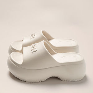 IELGY womens summer heightening seaside beach cool slippers EVA