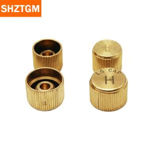 [COD] SHZTGM สารทำความเย็นเครื่องปรับอากาศรถยนต์ฝาครอบวาล์วแกนหลักหมวกพอร์ตต่ำสูงด้านข้างอัตโนมัติแรงดันสูงต่ำอุปกรณ์เสริมหมวก