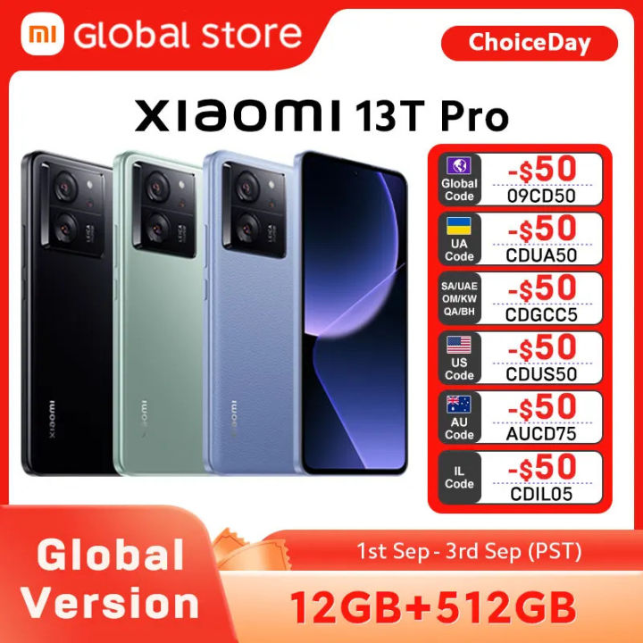 Xiaomi 13T Pro Global Version 6.67" 144Hz AMOLED Display 5G 50MP Leica