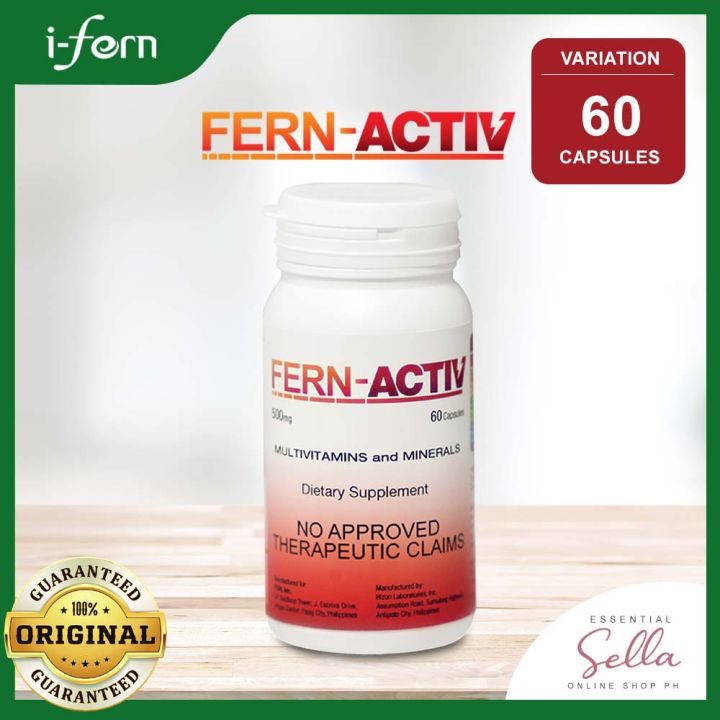 Fern Activ Multivitamins and Mineral (60 Capsules) | Lazada PH