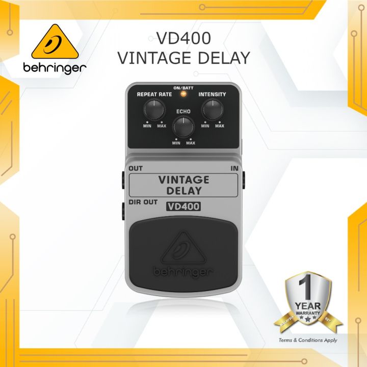 [100 AUTHENTIC] BEHRINGER VINTAGE DELAY VD400 Vintage Analog Delay